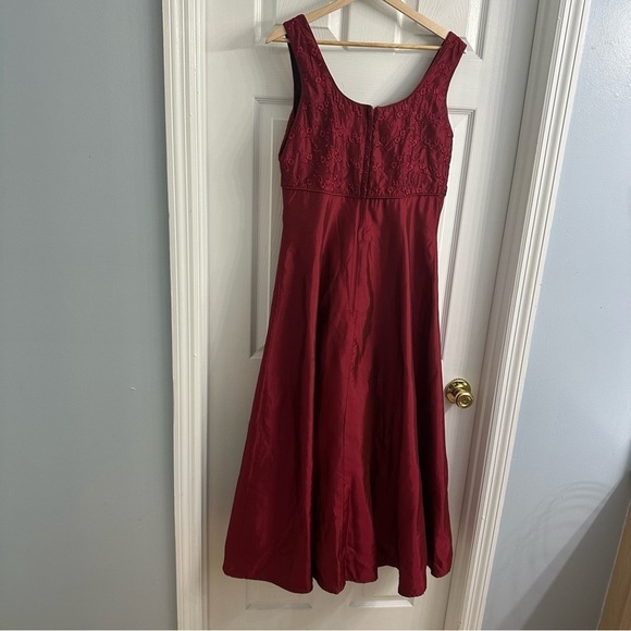 Vintage Scott McClintock Dress Formal Long Red Whimsigoth Fairy Y2K Size 12 - Picture 3 of 6